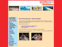 Tablet Screenshot of gold-coast.schoolies.org.au